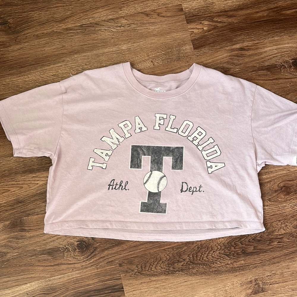 hollister crop t shirt